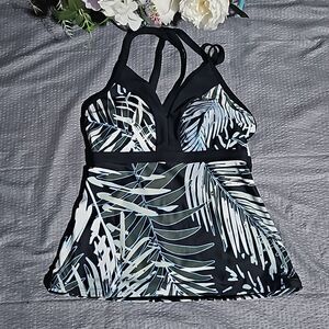 Coastal Blue Swim Top size M 8-10
